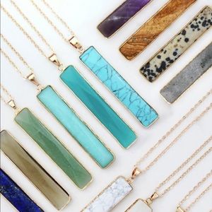 Minimalist Semi-Precious Wrap Stone- Available in 10 Colors